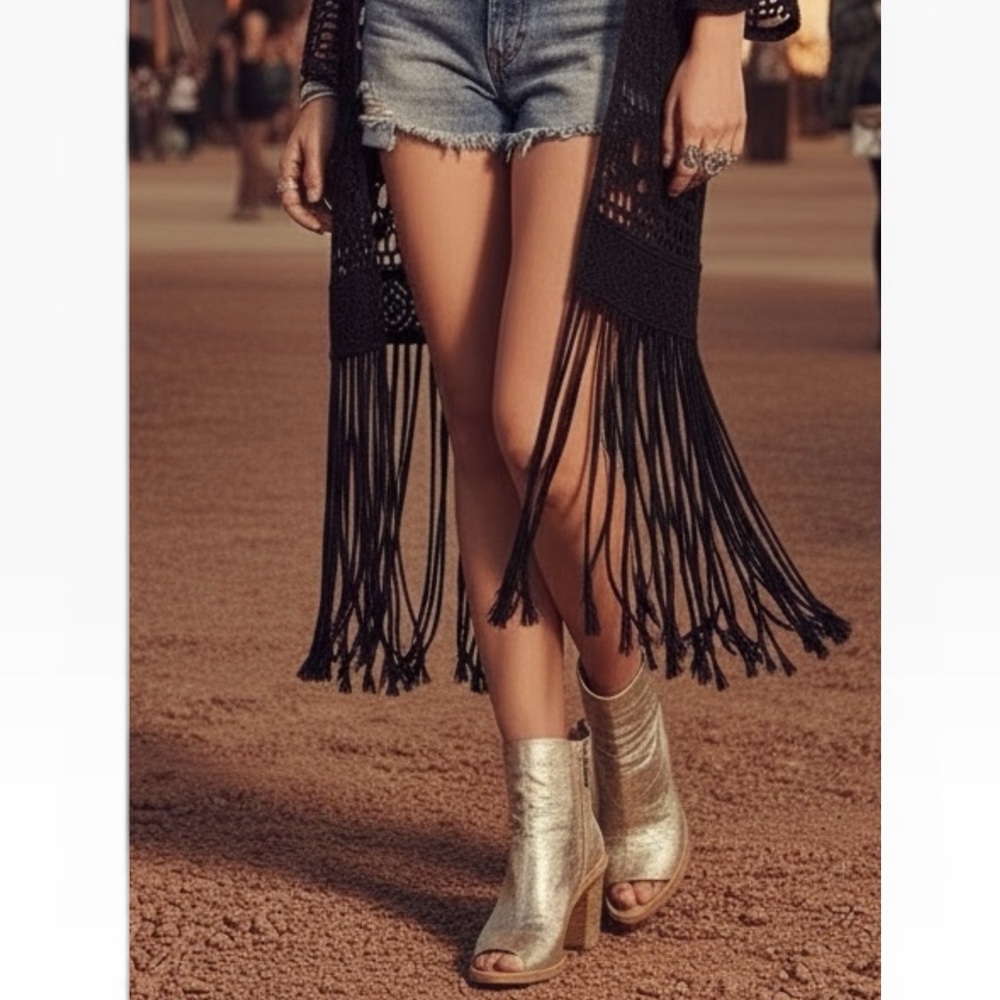 Officine Creative ✿ Handmade Open Toe Heeled Boot Sandals ✿ Metal Gold ✿ 39.5
